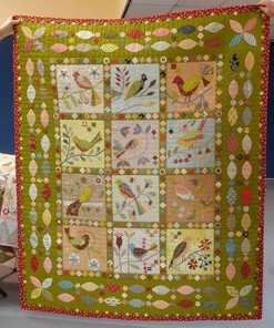 Birds Quilt Bedding Set for Home Decoration and Picnic, Gifts for Family