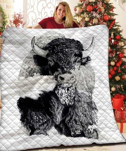 Bison Quilt Bedding Set Bedroom Decor, Gifts for Family