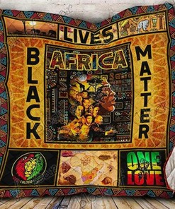 Black Lives Matter Personalized Quilt Bedding Set for Home Decoration, Gifts for Family