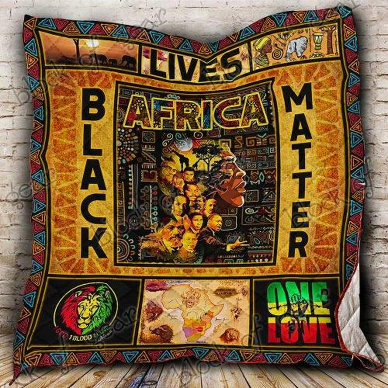 Black Lives Matter Personalized Quilt Bedding Set for Home Decoration, Gifts for Family