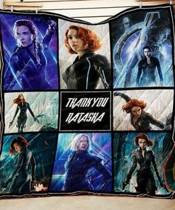 Black Widow Quilt Bedding Set Blanket Thank You Natasha Quilt Bedding Set Bedroom Decor, Gifts for Family