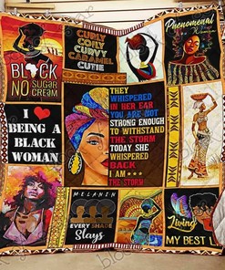 Black Woman Personalized Quilt Bedding Set, Ideal for Home Decoration and Family Gifts