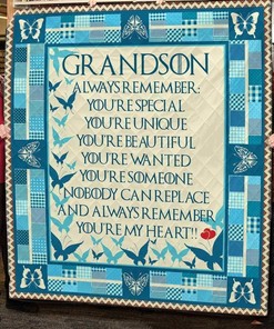 Blanket Grandson Grandma You Re Special Unique And Beautiful 02 Blanket Quilt Bedding Set