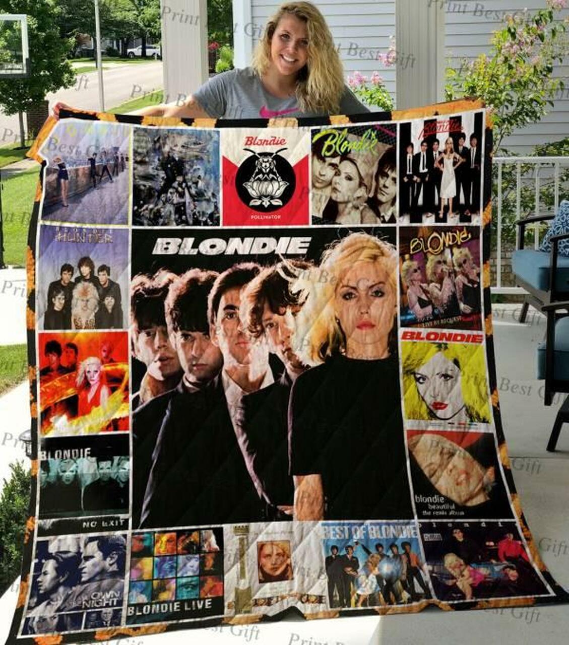 Blondie Quilt Bedding Set Blanket Limited Quilt Bedding Set Blanket Bedroom Decor, Gifts for Family
