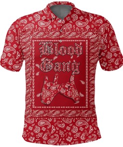 Blood Gang Bulldog Polo Shirt