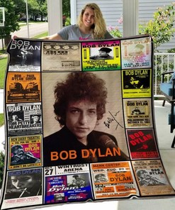 Bob Dylan Quilt Bedding Set Blanket Personalized with Name for Home Decor and Picnic - Great Family Gifts