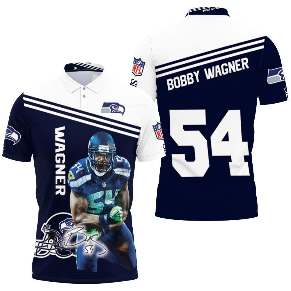 Bobby Wagner Seattle Seahawks 3D Polo Shirt