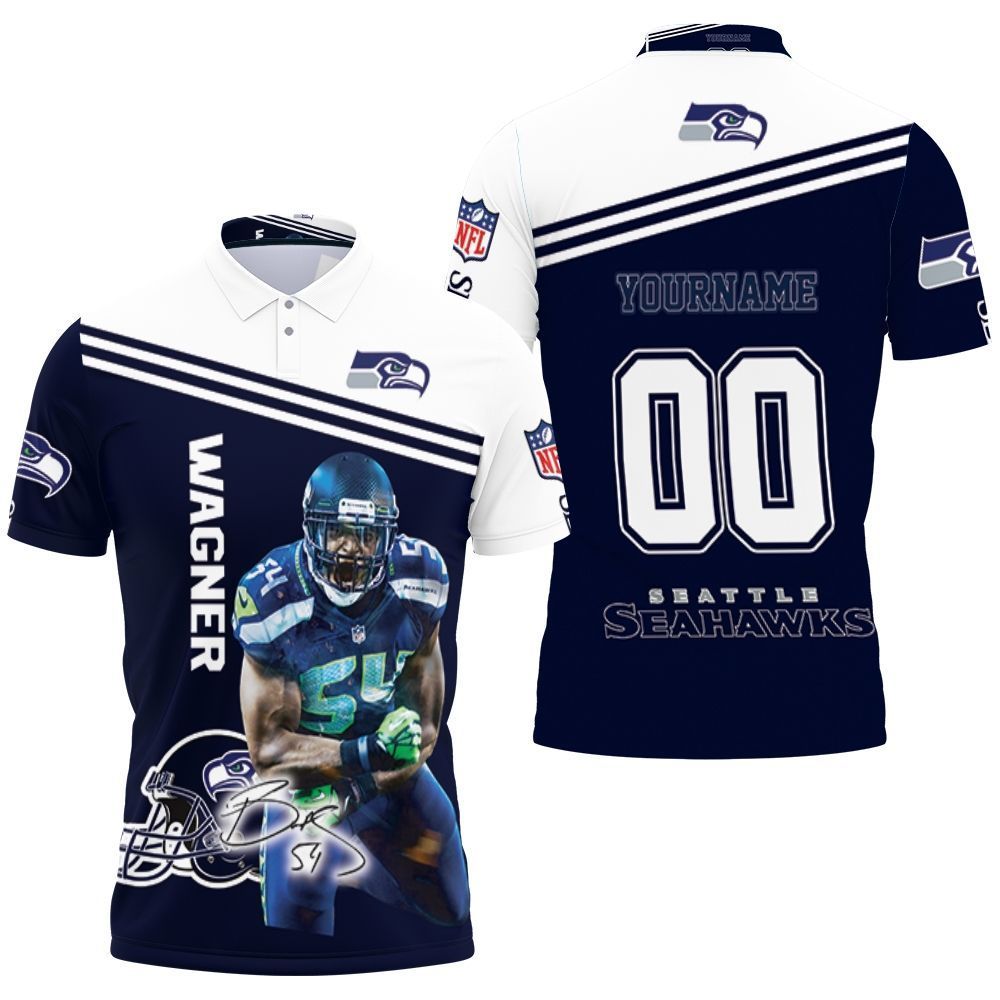 Bobby Wagner Seattle Seahawks Personalized Polo Shirt