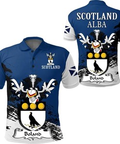 Boland Scottish Family Crest Scotland Special Polo Shirt - Golf Shirt