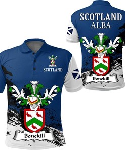 Bonekill Scottish Family Crest Scotland Special Polo Shirt - Golf Shirt