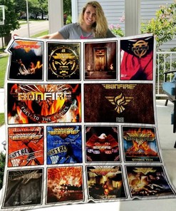 Bonfire Quilt Bedding Set Blanket Limited Quilt Bedding Set Blanket Bedroom Decor, Gifts for Family