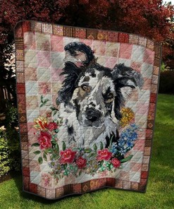 Border Collie Someone You Loved Quilt Bedding Set Blanket Bedroom Decor, Gifts for Family