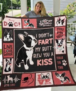 Boston Terrier Dog Awesome Quilt Bedding Set - Perfect for Bedroom Decor and Family Gifts
