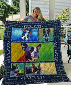 Boston Terrier Youre The Inspiration Quilt Bedding Set Blanket Bedroom Decor, Gifts for Family