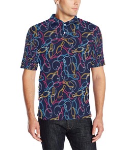 Bowling Pattern Print Design 07 Men Polo Shirt
