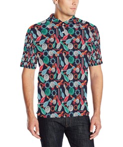 Bowling Pattern Print Design 08 Men Polo Shirt