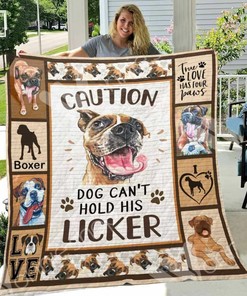 Boxer Dog Personalized Quilt Bedding Set, Great for Bedroom Decoration and Family Gifts