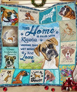 Boxer Quilt Bedding Set Bedroom Decor, Gifts for Dog Lovers