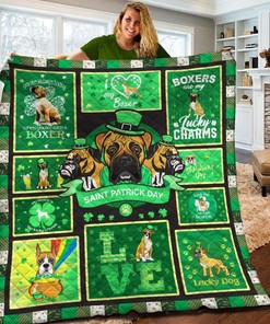 Boxer Quilt Bedding Set for Bedroom Decor, Gifts for Family