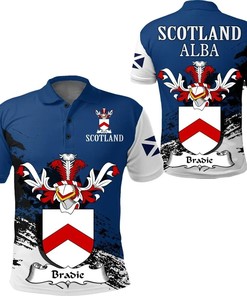 Bradie Scottish Family Crest Scotland Special Polo Shirt - Golf Shirt