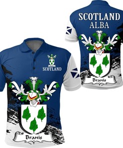 Branis Scottish Family Crest Scotland Special Polo Shirt - Golf Shirt