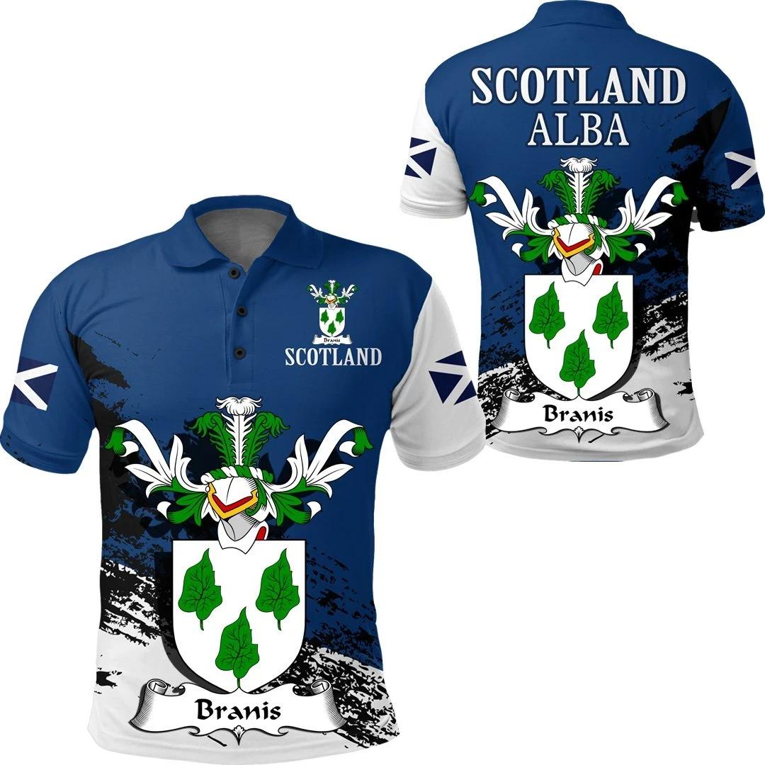 Branis Scottish Family Crest Scotland Special Polo Shirt - Golf Shirt