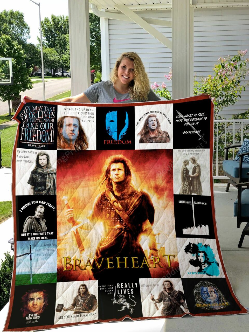 Braveheart Quilt Bedding Set - Perfect for Bedroom Decor and Family Gifts