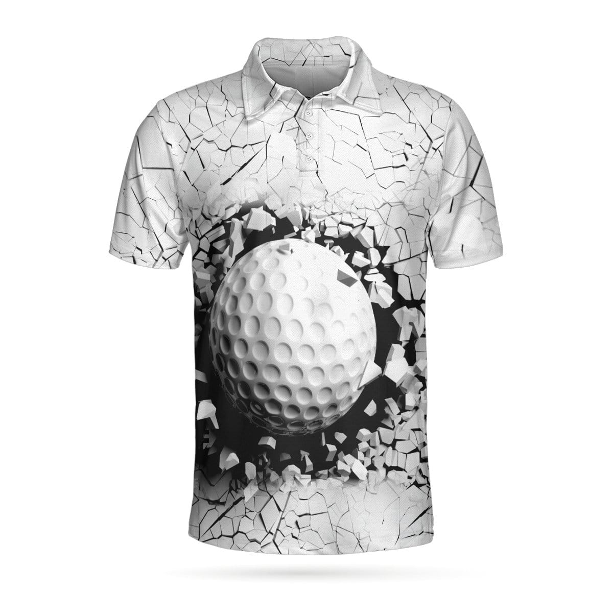 Break The Limit With Golf Ball Polo Shirt #H