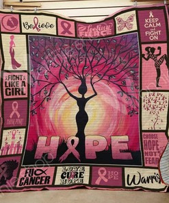 Breast Cancer Awareness Quilt Bedding Set - Personalized Gift