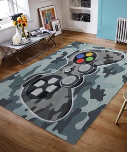 Bright Blue Carpet for Boys Bedroom Area Rugs Gaming Living Room Rug Floor Mat
