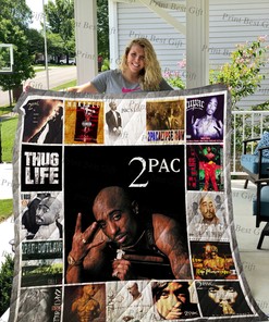 Bring Tupac Shakur into Your Room with Albums Cover Poster Quilt Bedding Set - Gifts for Family