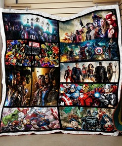 Bring the Action Home with Avengers Comic Quilt Bedding Set, Perfect for Bedroom Decor and Family Gifts