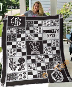 Brooklyn Nets Fans Must Have Quilt Bedding Set - Perfect for Bedroom Decor