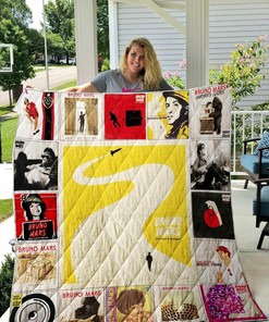 Bruno Mars Tribute Quilt Bedding Set - Great for Bedroom Decoration and Family Gifts