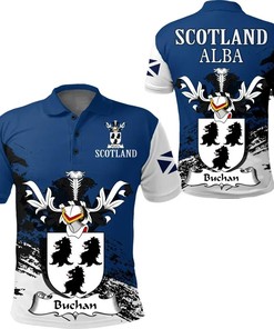 Buchan Scottish Family Crest Scotland Special Polo Shirt - Golf Shirt