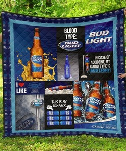 Bud Light Funny For Beer Lover Quilt Bedding Set Bedroom Decor, Gifts for Family