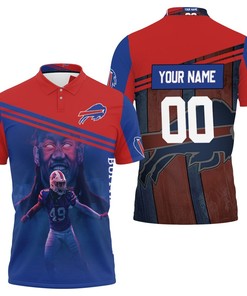 Buffalo Bills 2020 Afc East Champions 49 Tremaine Edmunds God Personalized Polo Shirt