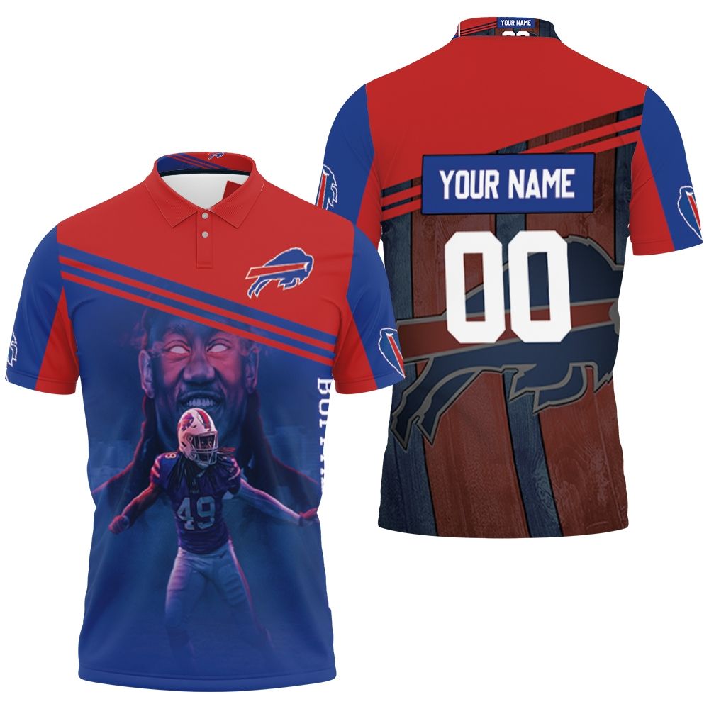 Buffalo Bills 2020 Afc East Champions 49 Tremaine Edmunds God Personalized Polo Shirt