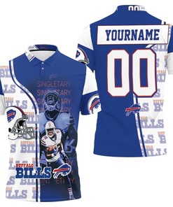 Buffalo Bills 26 Devin Singletary Afc East 2020 Personalized Polo Shirt