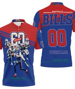 Buffalo Bills 60Th Anniversary 2020 Afc East Division Champs Personalized Polo Shirt All-Over Print