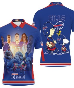 Buffalo Bills Afc East Division 2021 Snoopy Champions 3D Polo Shirt