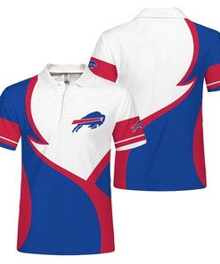 Buffalo Bills Button Up Polo Shirt