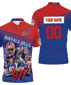 Buffalo Bills Great Players Andre Reed 83 2020 Nfl Season Personalized Polo Shirt