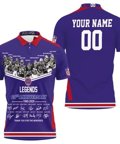 Buffalo Bills Legends Sign 60Th Anniversary Afc West Champions Snoopy Fan Personalized Polo Shirt