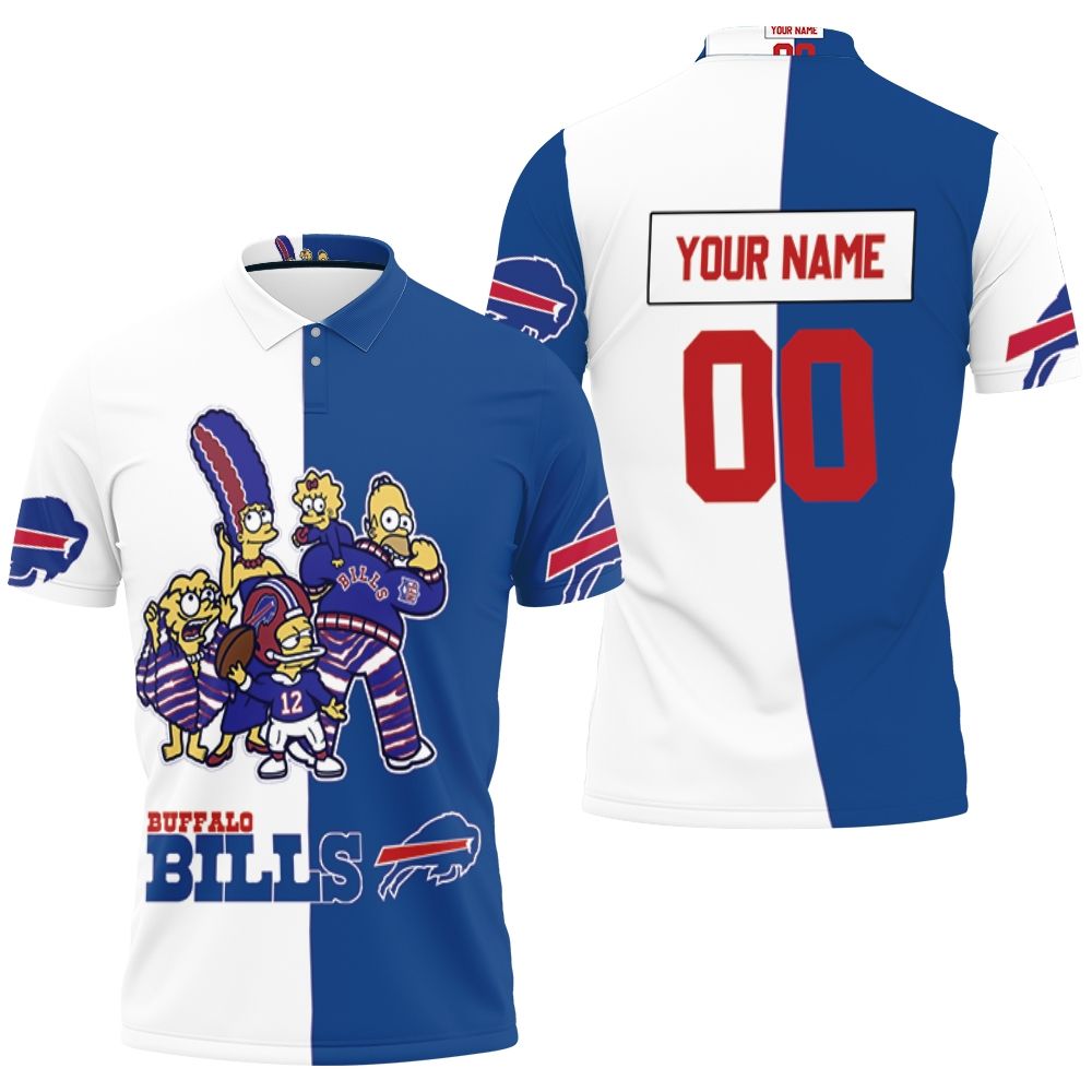 Buffalo Bills The Simpsons Family Fan Afc East Division 2020 Champs Personalized Polo Shirt