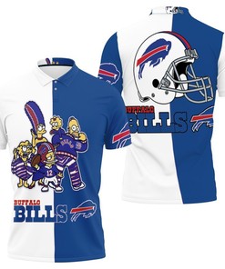 Buffalo Bills The Simpsons Family Fan Afc East Division 2021 Champs 3D Polo Shirt