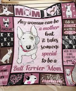 Bull Terrier Dog Personalized Quilt Blanket Bedding Set - Great for Bedroom Decoration and Family Gifts