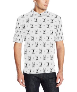 Bull Terriers Pattern Print Design 06 Men Polo Shirt