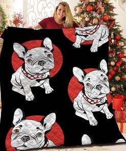 Bulldog Quilt Bedding Set Bedroom Decor for Family