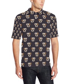 Bulldogs Pattern Print Design 03 Men Polo Shirt